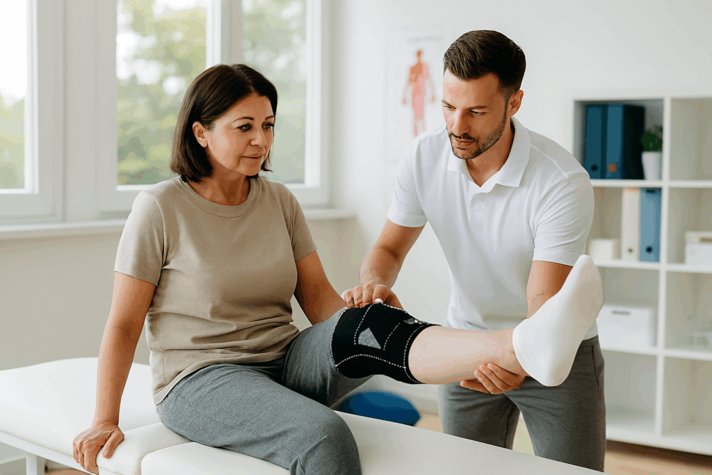 fisioterapia para o joelho